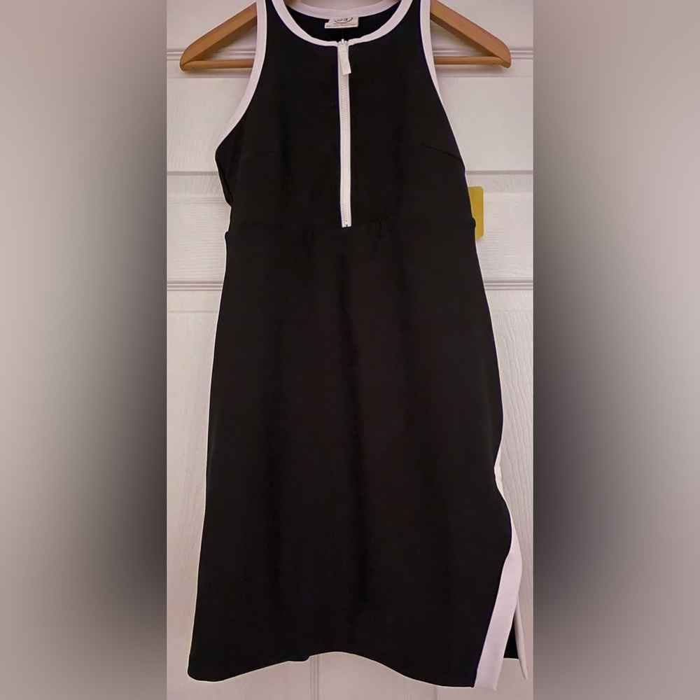 NWT SAGE Ladies' Active Dress with attached shorts, Black Sz S
